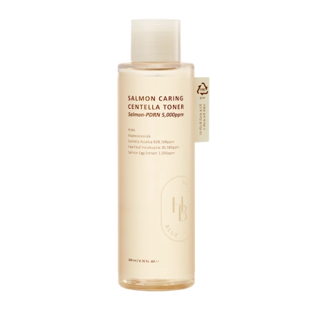 HEVEBLUE - Salmon Caring Centella Toner - Revitalisierendes Gesichtswasser für das Gesicht - 200ml