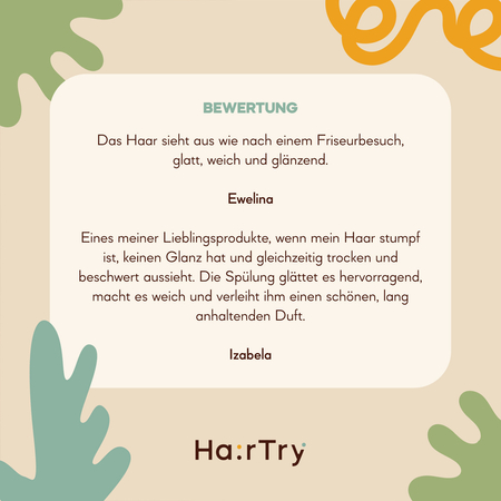 HairTry - Vin Glosser - Glänzende und glättende Haarspülung mit Essig - 200ml