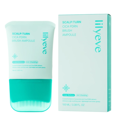 lilyeve - Scalp:Turn Cica PDRN Brush Ampoule - Anti-Schuppen-Ampulle für die Kopfhaut - 100 ml