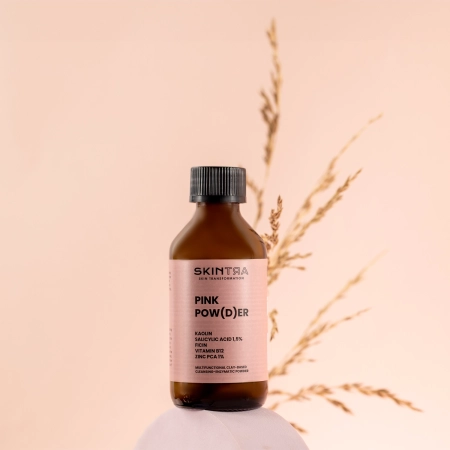 SkinTra - Pink Pow(d)er - Multifunktionales reinigendes und enzymatisches Pulver auf der Basis von Tonerde  - 40g