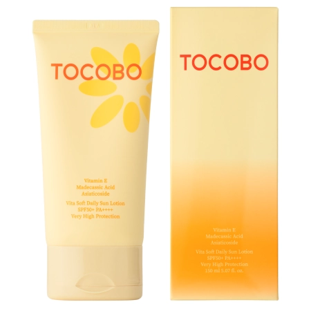 Tocobo - Vita Soft Daily Sun Lotion SPF50+ PA++++ - Leichte Sonnencreme für das Gesicht - 150 ml