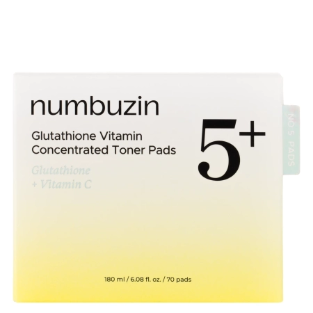 Numbuzin - No.5 Vitamin -  Niacinamide Concentrated Pad - Gesichtspads mit Niacinamid - 180ml/70pcs.