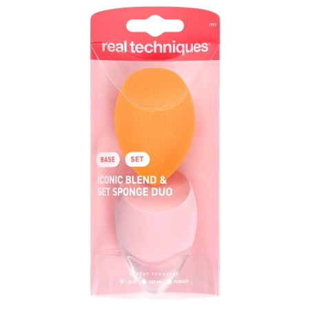 Real Techniques - Miracle Complexion Sponge & Miracle Powder Sponge - Make-up-Schwamm + Puder-Schwamm