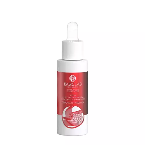 BasicLab - Esteticus - Erneuerung und Stimulation - Serum mit Retinol 0,5%, Coenzym Q10 und Squalan - 30ml