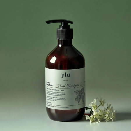 plu - Aroma Body Wash - Duschgel - Basil Eucalyptus - 500 g
