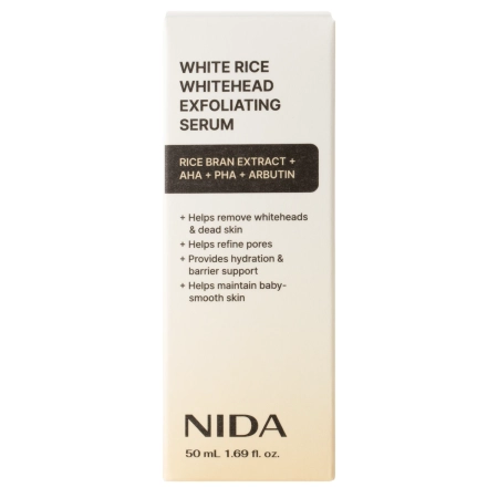 NIDA - White Rice Whitehead Exfoliating Serum - Peeling-Serum für das Gesicht mit Weißreis-Extrakt - 50 ml