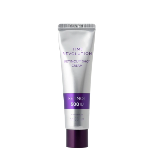 Missha - Time Revolution Retinol 500 Shot Cream - Straffende Gesichtscreme mit Retinol - 60 ml