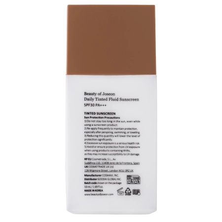 Beauty of Joseon - Daily Tinted Fluid Sunscreen #MY220 - Getöntes Sonnenfluid - 50 ml