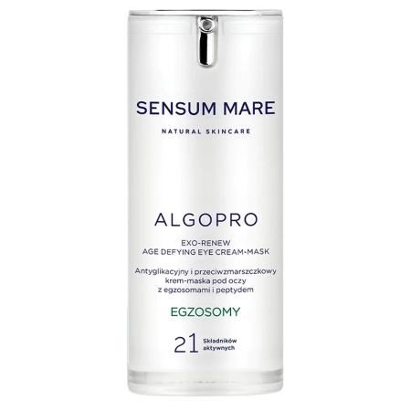Sensum Mare – Antiglykations- und Anti-Falten Augencreme-Maske mit Exosomen und Peptid - 15ml 