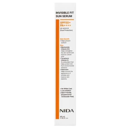 NIDA - Invisible Fit Sun Serum - Gesichtsserum mit Sonnenschutz - 40ml