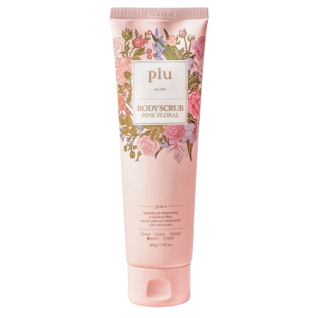 plu - Body Scrub - Körperpeeling - Pink Floral - 200g