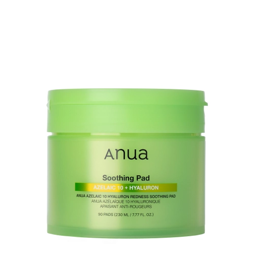 Anua - Azelaic 10+ Hyaluron Redness Soothing Pad - Lindernde Gesichtspads - 230ml/90Stk