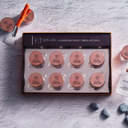 REVCELL – Premium Intensive Skin Activ Fiber Set – Straffendes und feuchtigkeitsspendendes Gesichtsfaden-Set – Fäden – 8 Stk