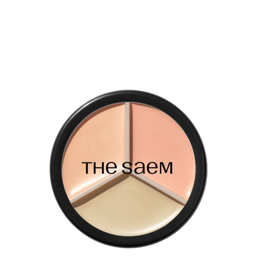 The Saem - Cover Perfection Triple Pot Concealer - Dreifacher Concealer in einer Palette - 03 Correct Up Beige - 13,5g