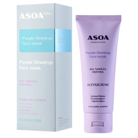  Asoa - Gesichtsmaske - Purple Dewdrop - 75 ml