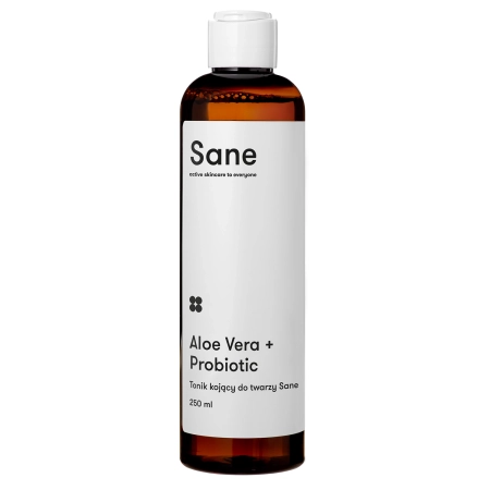 Sane - Aloe Vera 2% + Probiotic Calming Face Toner - Linderndes Gesichtswasser mit Aloe Vera - 250ml