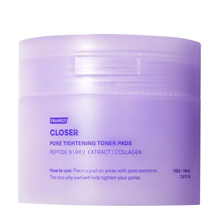 Frankly - Closer Toner Pads - Gesichtspads zur Verkleinerung der Poren - 70 Stück