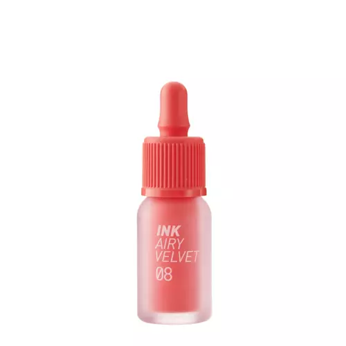 Peripera - Ink The Velvet - Lip Tint - 08 Pretty Orange Pink - 4g