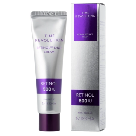 Missha - Time Revolution Retinol 500 Shot Cream - Straffende Gesichtscreme mit Retinol - 60 ml