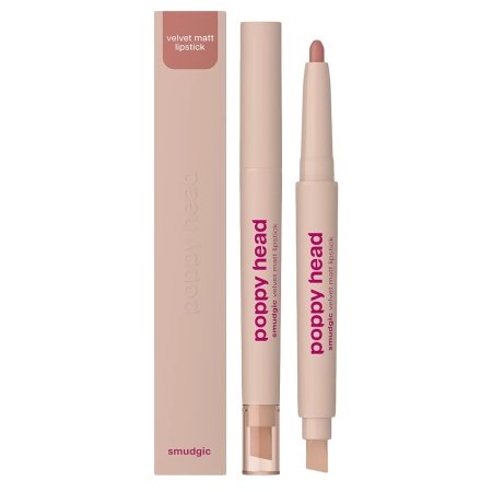 Poppy Head - Smudgic Velvet Matt Lipstick - Mattierender Lippenstift in Stiftform - 05 Soft Enchant - 0,85g