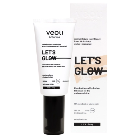 Veoli Botanica - Let's Glow - Aufhellende und feuchtigkeitsspendende leichte BB-Creme - 1.5N Ivory - 30ml
