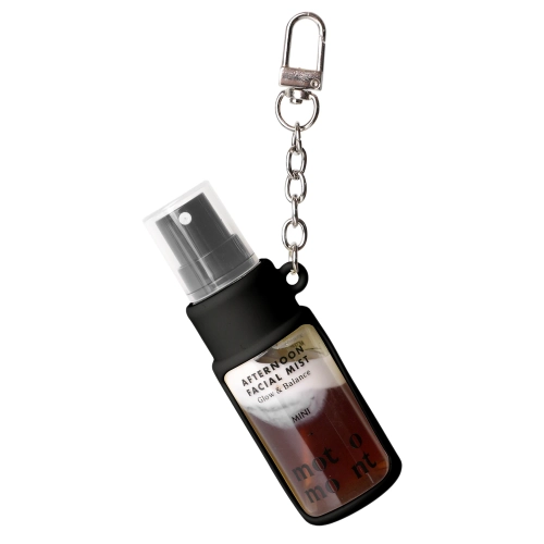motomont – Silicon Keyrings+Afternoon Facial Mist – Feuchtigkeitsspendender und fixierender Make-up-Nebel mit Etui – 20 ml + 1 Stück
