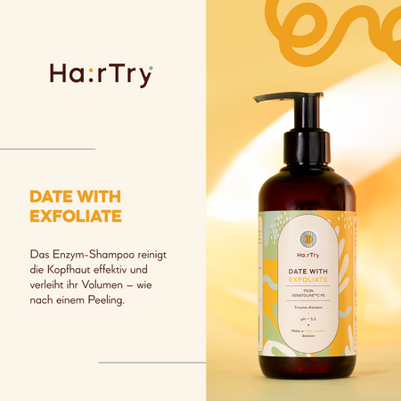 HairTry - Date With Exfoliate - Enzymatisches Shampoo - 500ml 