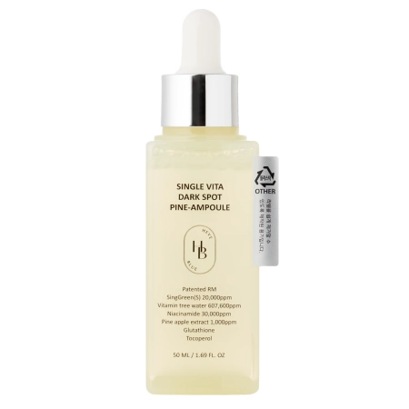 HEVEBLUE - Single Vita Dark Spot Pine-Ampoule - Ampulle zur Reduzierung von Hautverfärbungen - 50 ml