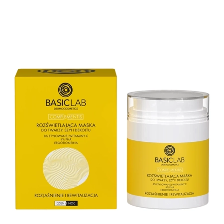BasicLab - Complementis - Aufhellende Hautmaske für Gesicht, Hals und Dekolleté - 50ml