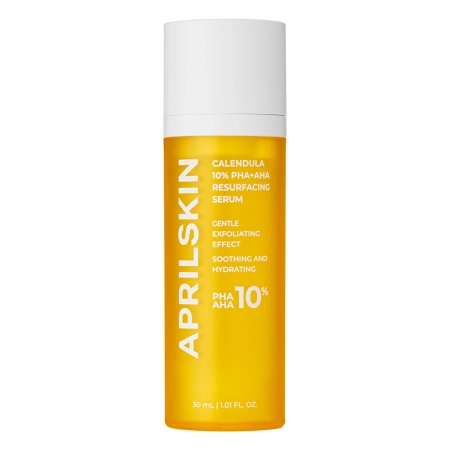 Aprilskin - Calendula 10% PHA+AHA Resurfacing Serum - Calendula Serum mit Säuren - 30ml