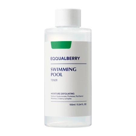 EQQUALBERRY - Swimming Pool Daily Facial Toner - Feuchtigkeitsspendendes und peelendes Gesichtswasser - 155ml