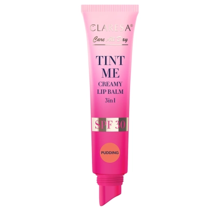 Claresa - Tint Me Creamy Lip Balm 3in1 SPF 30 - Getönter Lippenbalsam mit SPF 30 - Pudding - 12 ml