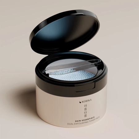 KORIKA - Skin Essentials Dual Exfoliating Toner Pads - Peeling-Pads für das Gesicht - 20 Stück