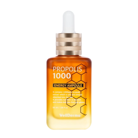 WellDerma - Propolis 1000 Energy Ampoule - Revitalisierende Gesichtsampulle - 50ml