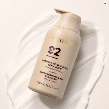 SunewMed+ - Silk&Glow Smoothing Conditioner - Glättende Haarspülung mit einem Komplex aus 5 Ölen - 500 ml