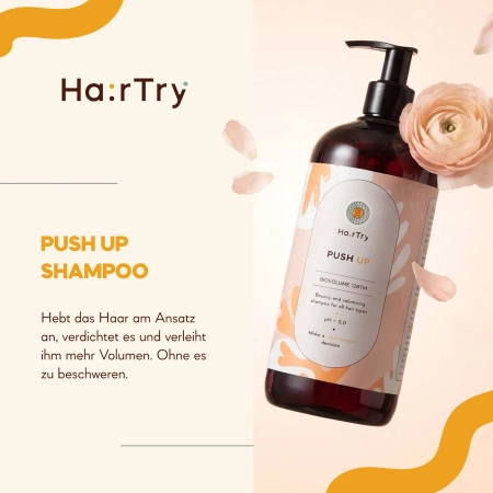  HairTry - Push Up - Shampoo für mehr Elastizität und Volumen - 500 ml 