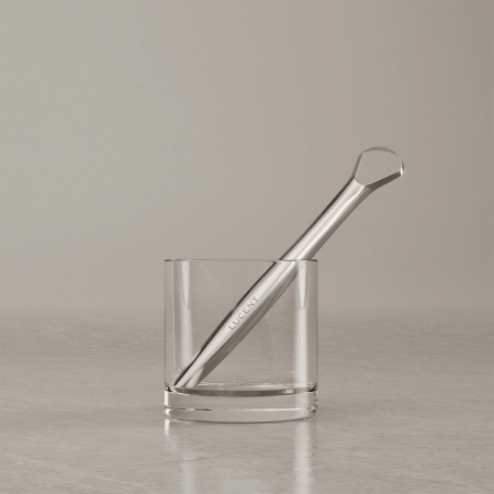 Lucent – Beam Tongue Scraper – Zungenreiniger – Silver – 1 Stück