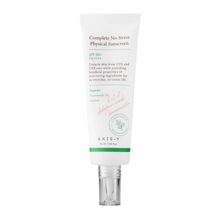 Axis-y - Complete No-Stress Physical Sunscreen SPF50+/PA++++  - Creme mit physikalischen Filtern  - 50ml