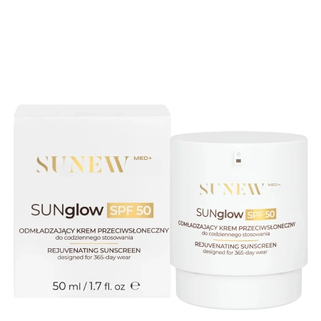 SunewMed+ – SUNglow SPF50 Verjüngende Sonnenschutzcreme für das Gesicht – 50 ml