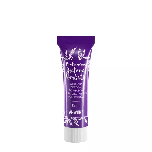 Anwen - Protein Grüner Tee - Veganer Conditioner für mittelporöses Haar - 15ml