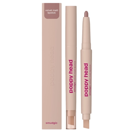 Poppy Head - Smudgic Velvet Matt Lipstick - Mattierender Lippenstift in Stiftform - 01 Stone Veil - 0,85g