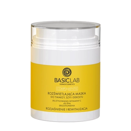 BasicLab - Complementis - Aufhellende Hautmaske für Gesicht, Hals und Dekolleté - 50ml