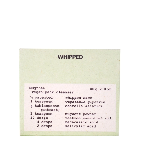 WHIPPED – Vegan Pack Cleanser Mugtree – Lindernde Waschmaske fürs Gesicht – 120 ml