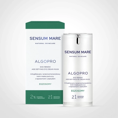 Sensum Mare – Antiglykations- und Anti-Falten Augencreme-Maske mit Exosomen und Peptid - 15ml 