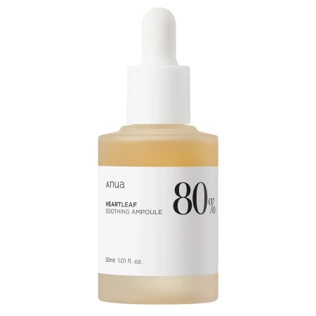 Anua - Heartleaf 80% Soothing Ampoule - Lindenrnde Gesichtsampulle mit 80% Heartleaf-Extrakt - 30ml