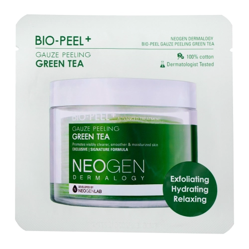 Neogen - Dermalogy Bio-Peel Gauze Peeling - Green Tea - Peeling-Pad für das Gesicht - 9,5ml/1Stk