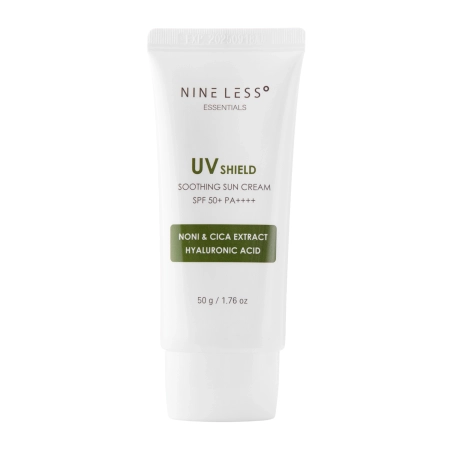Nine Less - Essentials UV Shield Soothing Sun Cream SPF 50+/PA++++ - Feuchtigkeitsspendende Sonnencreme - 50g