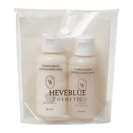 HEVEBLUE - Salmon Fruity Centella Body Travel Kit - Miniatur-Set - 50g+50g