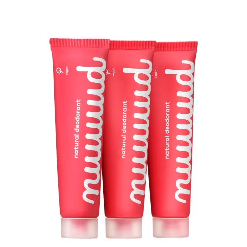 Nuud - XXL Pack - Set aus natürlichen Deocremes - 3x40ml