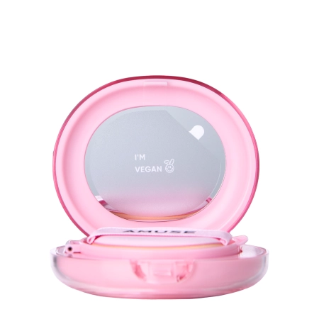 Amuse - Dew Power Vegan Cushion - Vegane Foundation mit leuchtendem Finish in einem Kissen - 01 Pure - 15g